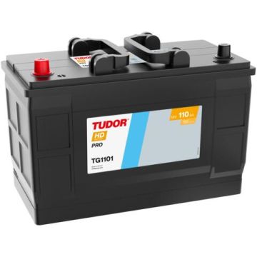 Batterie de démarrage Tudor HD Pro TG1101 12 V 110 Ah 750 A – Plomb-acide (électrolyte liquide)
