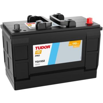 Batterie de démarrage Tudor HD Pro TG1102 12 V 110 Ah 750 A – Plomb-acide (électrolyte liquide)