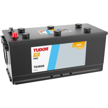 Batterie de démarrage Tudor HD Pro TG1806 12 V 180 Ah 1000 A – Plomb-acide (électrolyte liquide)