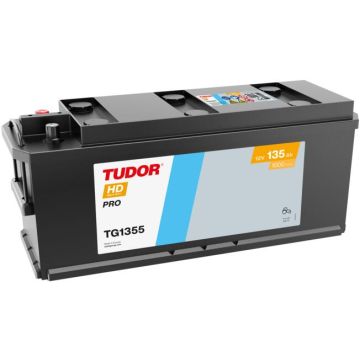 Batterie de démarrage Tudor HD Pro TG1355 12 V 135 Ah 1000 A – Plomb-acide (électrolyte liquide)