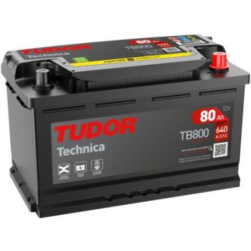 Batterie de démarrage Tudor Technica TB800 12 V 80 Ah 640 A – Plomb-acide (sans entretien)