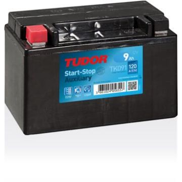 Batterie auxiliaire AGM Tudor TK091 12 V 9 Ah 120 A – AGM
