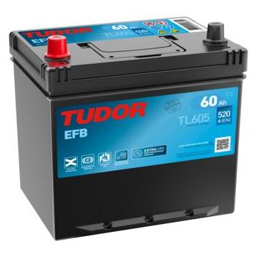 Batterie Start & Stop EFB Tudor TL605 12 V 60 Ah 520 A – EFB