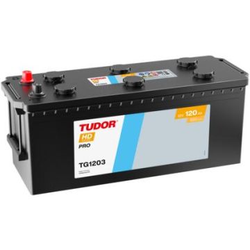 Batterie de démarrage Tudor HD Pro TG1203 12 V 120 Ah 680 A – Plomb-acide (électrolyte liquide)