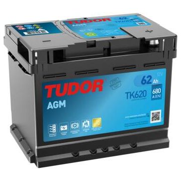 Batterie Start & Stop AGM Tudor TK620 12 V 62 Ah 680 A – AGM