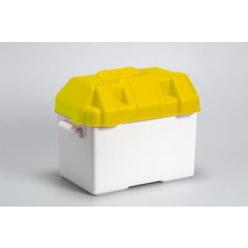 Bac à batterie blanc/jaune 415 x 200 x 210 mm 