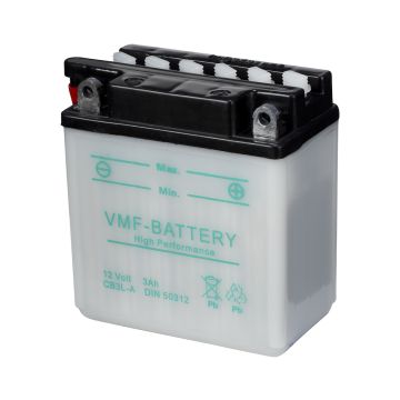 Batterie moto VMF Powersport YB3L-A 12 V 3 Ah 42 A – Plomb-acide (électrolyte liquide)