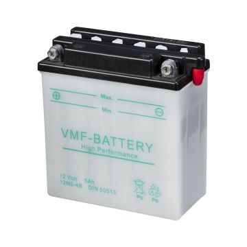 Batterie moto VMF Powersport 12N5-4B 12 V 5 Ah 52 A – Plomb-acide (électrolyte liquide)