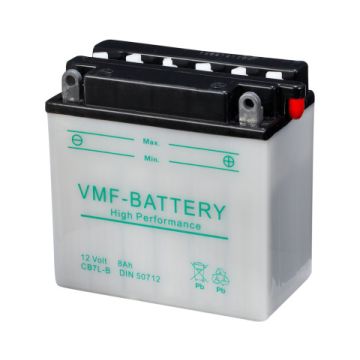 Batterie moto VMF Powersport YB7L-B 12 V 7 Ah 105 A – Plomb-acide (électrolyte liquide)