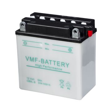 Batterie moto VMF Powersport YB9L-B 12 V 9 Ah 115 A – Plomb-acide (électrolyte liquide)