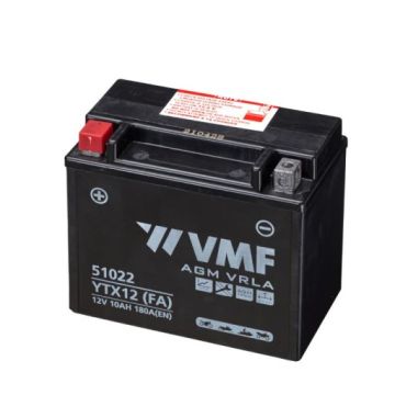 Batterie moto VMF Powersport AGM 51022 12 V 10 Ah 180 A 