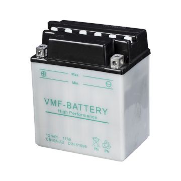 Batterie moto VMF Powersport CB10A-A2 12 V 11 Ah 120 A – Plomb-acide (électrolyte liquide)