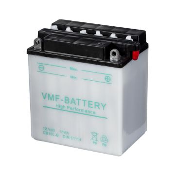 Batterie moto VMF Powersport YB10L-B 12 V 11 Ah 120 A – Plomb-acide (électrolyte liquide)
