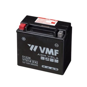 Batterie moto VMF Powersport AGM 51224 12 V 12 Ah 200 A 