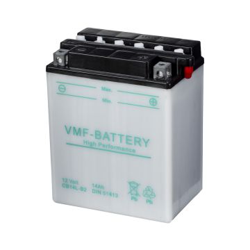 Batterie moto VMF Powersport YB14L-B2 12 V 14 Ah 175 A – Plomb-acide (électrolyte liquide)