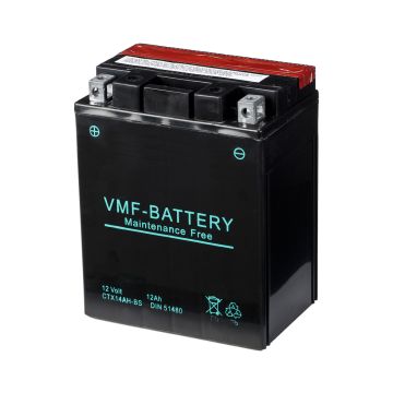 Batterie moto VMF Powersport MF YTX14AH-BS 12 V 13 Ah 220 A – AGM