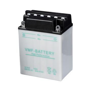 Batterie moto VMF Powersport CB14A-A1 12 V 14 Ah 175 A – Plomb-acide (électrolyte liquide)