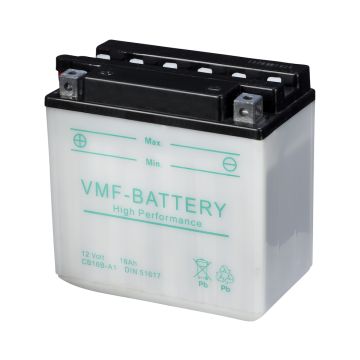 Batterie moto VMF Powersport YB16B-A1 12 V 16 Ah 215 A – Plomb-acide (électrolyte liquide)