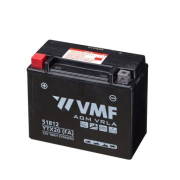 Batterie moto VMF Powersport AGM 51812 12 V 18 Ah 270 A 