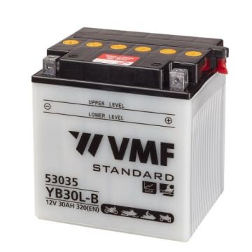 Batterie moto VMF Powersport YB30L-B 12 V 30 Ah 320 A – Plomb-acide (électrolyte liquide)