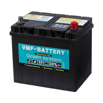 Batterie de démarrage VMF Green System 56068-42 12 V 60 Ah 480 A – Plomb-acide (sans entretien)