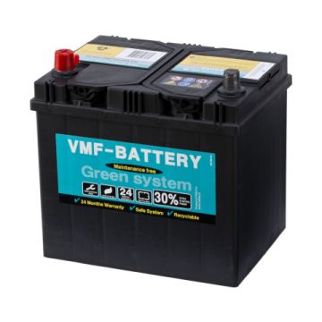 Batterie de démarrage VMF Green System 56069 12 V 60 Ah 510 A – Plomb-acide (sans entretien)