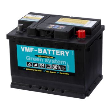 Batterie de démarrage VMF Green System 56219 12 V 62 Ah 540 A – Plomb-acide (sans entretien)