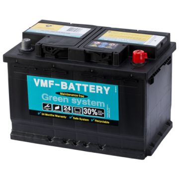 Batterie de démarrage VMF Green System 57412 12 V 74 Ah 680 A – Plomb-acide (sans entretien)
