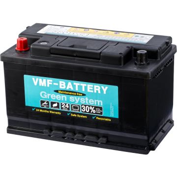 Batterie de démarrage VMF Green System 58019 12 V 80 Ah 640 A – Plomb-acide (sans entretien)