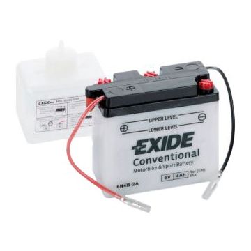 Batterie moto Exide Bike 6N4B-2A 6 V 4 Ah 35 A – Plomb-acide (sans entretien)
