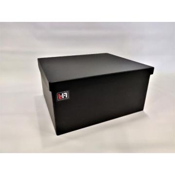 Bac à batterie PE noir avec couvercle pour 2 batteries 165/180 Ah 