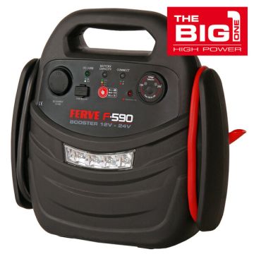 Booster de démarrage Ferve F-590 12 V / 24 V 1.500 A 