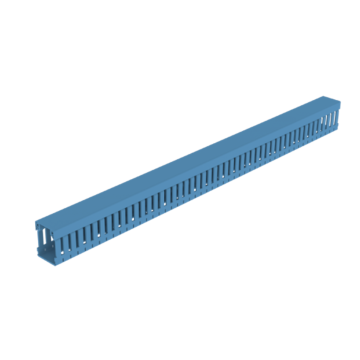 Goulotte de câbles bleue 42 x 30 mm longueur 2 m Unex 