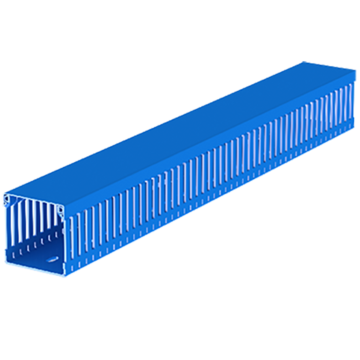 Goulotte de câbles bleue 60 x 60 mm longueur 2 m Unex 