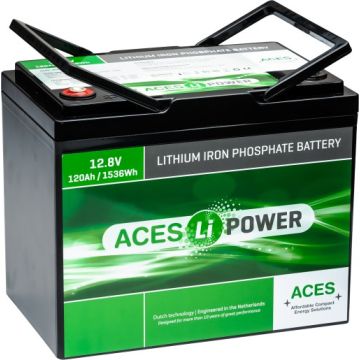 Batterie lithium LiFePO4 ACES Energy HF AL12V120HFA-BT 12 V 120 Ah – Lithium LiFePO4