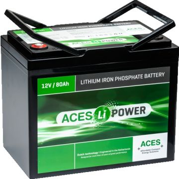 Batterie lithium LiFePO4 ACES Energy HF AL12V80HFA-BT 12 V 80 Ah – Lithium LiFePO4