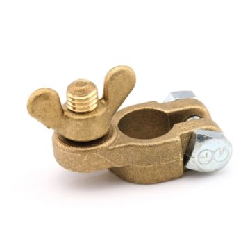 Cosse de batterie marine pôle positif écrou papillon M8 Ripca 