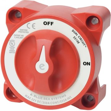 Coupe-batterie bipolaire 350 A Blue Sea Systems 5510E 