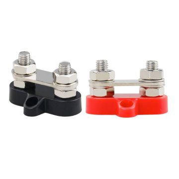 Barres de distribution DC Victron Energy M8 noir et rouge (lot de 2) 