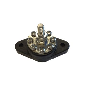 Barre de distribution DC noire M8 + 8 x M4 