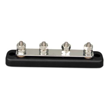 Barre de distribution DC 150 A 4 x M6 Victron Energy avec capot de protection 
