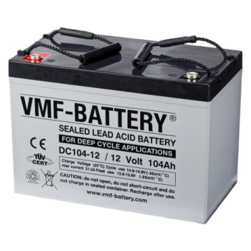Batterie à décharge lente AGM VMF DC104-12 12 V 105 Ah – AGM