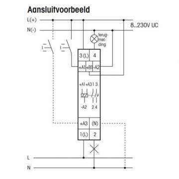 Relais temporisé multifonction MFZ 8 à 230 V AC/DC pour rail DIN 