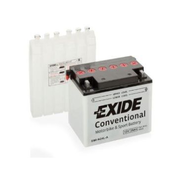 Batterie moto Exide Bike E60-N24-A 12 V 28 Ah 280 A – Plomb-acide (sans entretien)