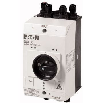 Interrupteur-sectionneur solaire DC Eaton SOL30 2xMV 1000 V 25 A 