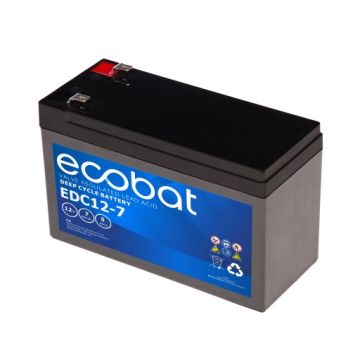 Batterie à décharge lente AGM Ecobat Deep Cycle EDC12-07 12 V 7,2 Ah – AGM