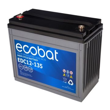 Batterie à décharge lente AGM Ecobat EDC12-135 12 V 140 Ah – AGM