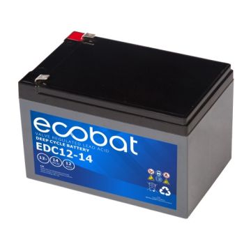 Batterie à décharge lente AGM Ecobat Deep Cycle EDC12-14 12 V 14 Ah – AGM