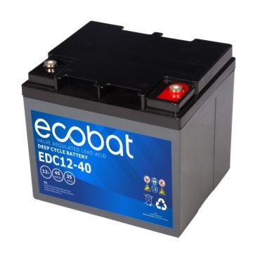 Batterie à décharge lente AGM Ecobat Deep Cycle EDC12-40 12 V 45 Ah – AGM