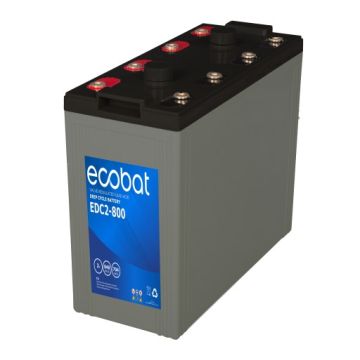 Batterie à décharge lente AGM Ecobat Deep Cycle EDC2-800 2 V 848 Ah – AGM
